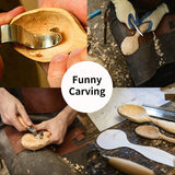 Wood Carving Tools 12-In-1 Wood Kit with Hook Knife, Whittling Knife, Chip Knife, Gloves, Knife Sharpener for Spoon, Bowl, Kuksa Cup WoodArtSupply