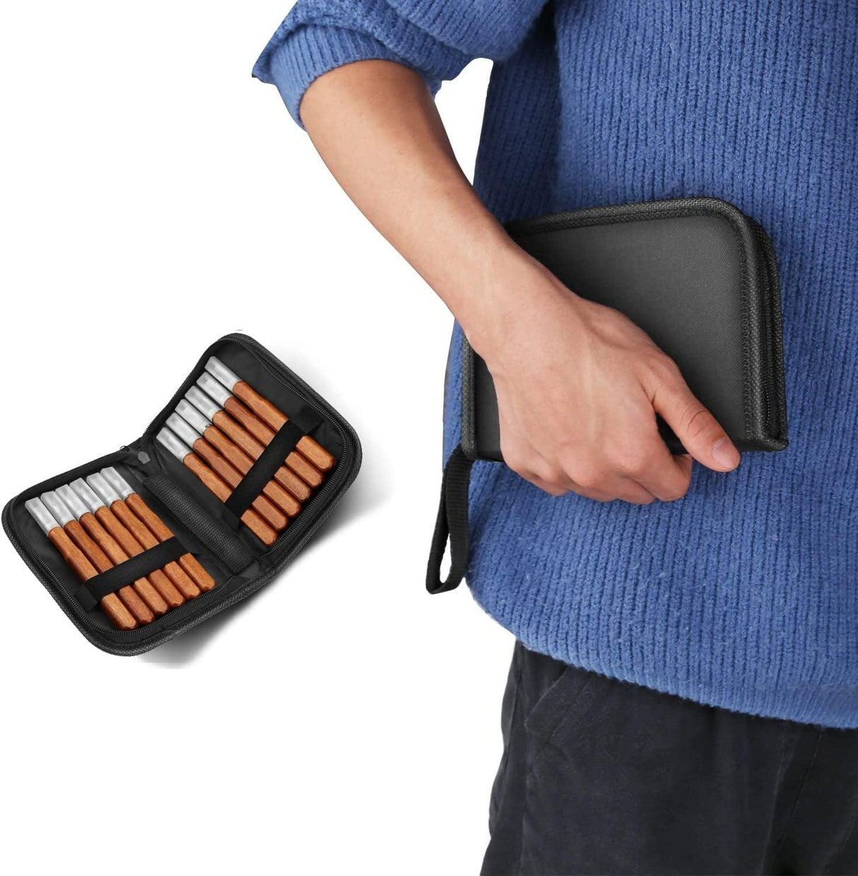 Wood Carving Tools, 12 Set SK2 Carbon Steel Sculpting Knife Kit for Beginners & Professions WoodArtSupply