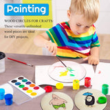 Wood Circles for Crafts, 12 Pack 12 Inch Unfinished Wood Rounds Wooden Cutouts Crafts WoodArtSupply