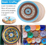 Wood Circles for Crafts, 12 Pack 12 Inch Unfinished Wood Rounds Wooden Cutouts Crafts WoodArtSupply