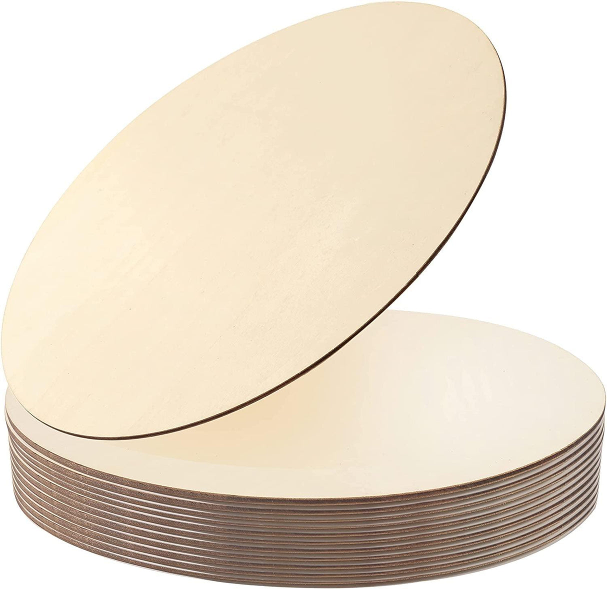 Wood Circles for Crafts,12 Pack 12 Inch Unfinished Wood Blank Rounds Wooden Cutouts WoodArtSupply