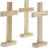 Wood Crosses for Crafts, Wooden Cross (8.7 In, 3-Pack) WoodArtSupply