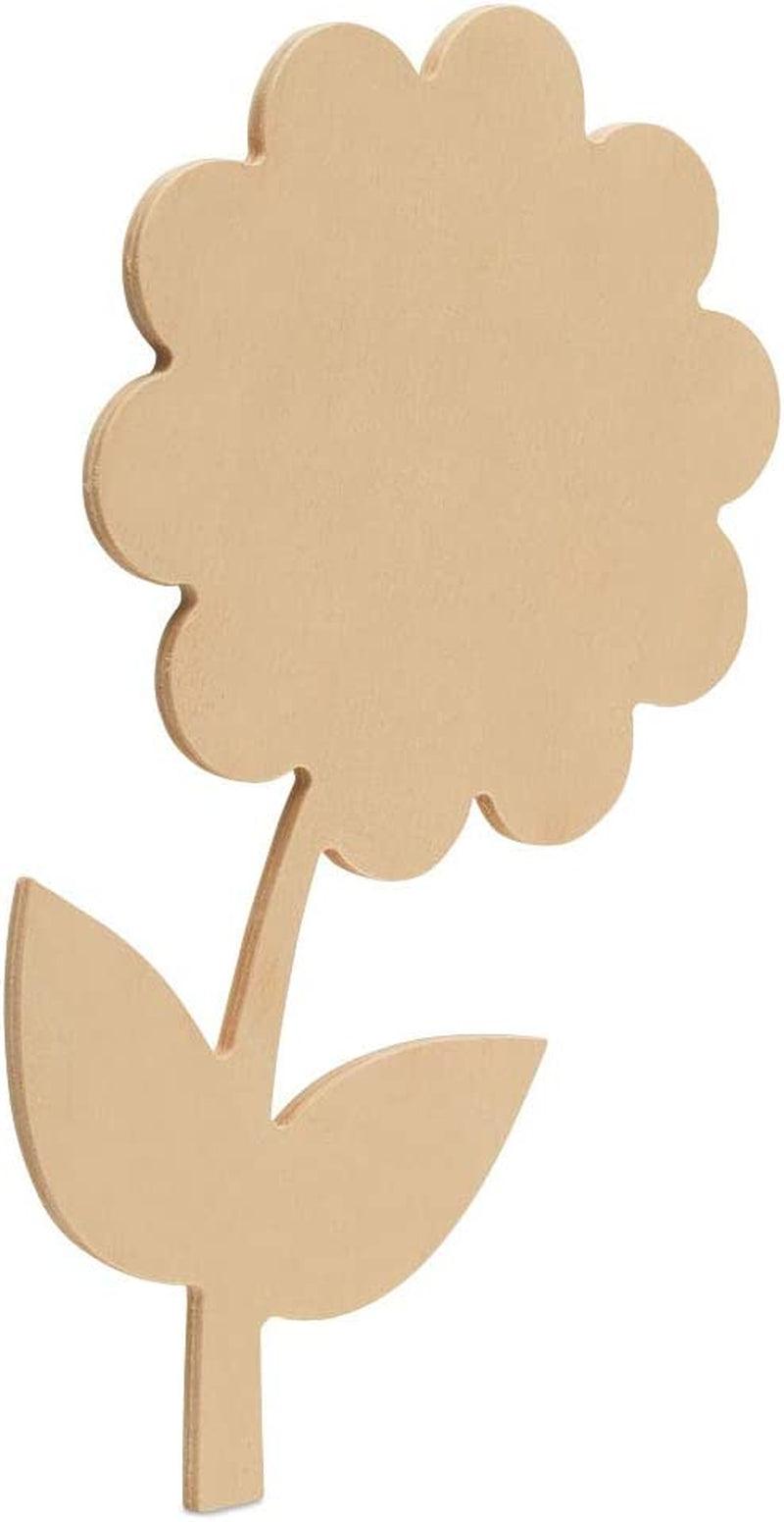 Wood Flower Cutouts, 12-Inch X 6.5-Inch, Pack of 1 Unfinished Wood Cutout for Painting, Spring Craft WoodArtSupply