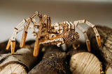 Wood Trick 3D Wooden Mechanical Spider Puzzle - Scuttles Up to 7 Feet WoodArtSupply