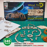 Wood Trick 3D Wooden Mechanical Spider Puzzle - Scuttles Up to 7 Feet WoodArtSupply