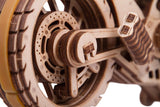 Wood Trick Eco-Friendly Rubber Band Motor Motorcycle Model Kit - 3D Wooden Puzzle (10x4 inches) WoodArtSupply