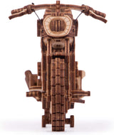 Wood Trick Eco-Friendly Rubber Band Motor Motorcycle Model Kit - 3D Wooden Puzzle (10x4 inches) WoodArtSupply