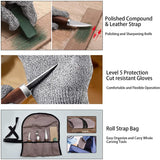 Wood Whittling Kit with Basswood Wood Blocks Carving Kit Set 3Pcs Wood Knife & 8Pcs Blocks & Gloves WoodArtSupply