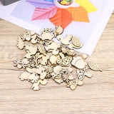 Wooden Animals and Plants Shaped Cutouts Wood Ornament for Crafts Projects, Home/Party Decorations WoodArtSupply