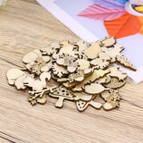 Wooden Animals and Plants Shaped Cutouts Wood Ornament for Crafts Projects, Home/Party Decorations WoodArtSupply