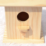 Wooden Birdhouse Creative Wooden Hanging Bird House for Small Bird DIY Birdcage Making or Decoration WoodArtSupply