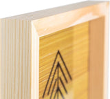 Wooden Picture Frames 8X10" Real Glass Set of 2 100% Eco Unfinished Wood Thick Borders Natural WoodArtSupply