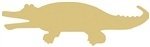 Gator Cutout Unfinished Wood Swamp Crocodile Alligator Zoo Animal MDF Shape Canvas Style 1 (12") Diverse Woodworking