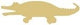 Gator Cutout Unfinished Wood Swamp Crocodile Alligator Zoo Animal MDF Shape Canvas Style 1 (12") Diverse Woodworking