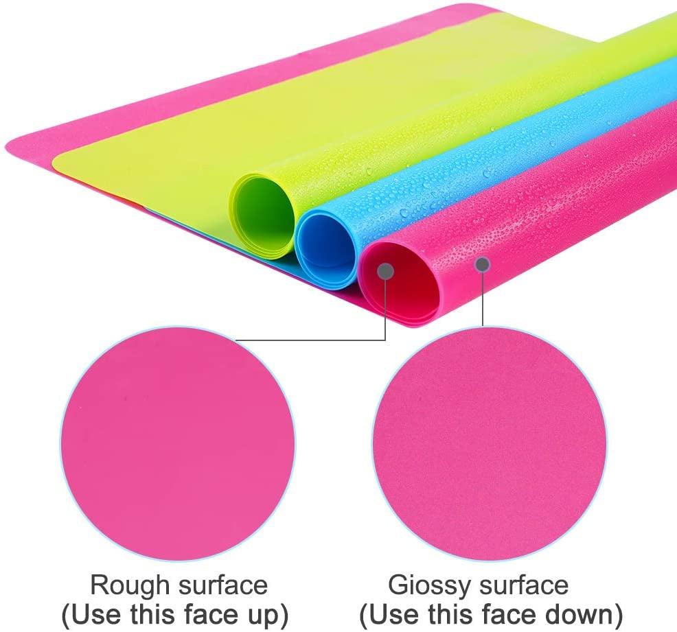 Large Silicone Mat for Art & Crafts Jewelry Casting Molds, Epoxy Resin,  Glitter Slime, Paints - Multipurpose Silicon Kitchen Table, Floor &  Countertop