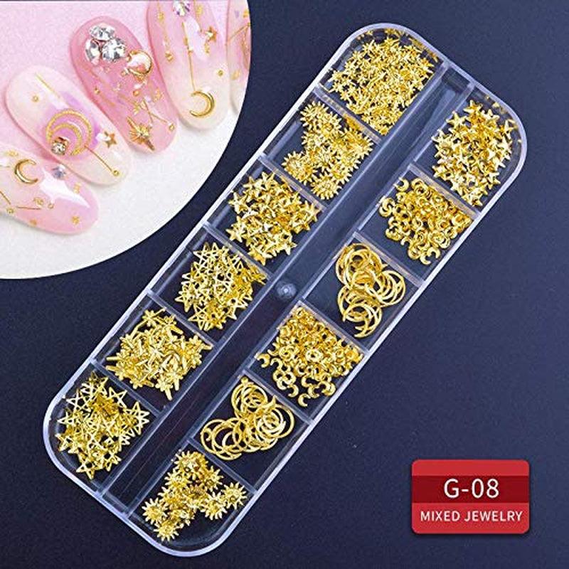 Nail Crystals Rhinestones Nail Art Rhinestones Gems with Diamond Painting  for Nails Decoration - Style 8 