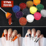 Glitter & Sticker, Nail Art Brushes for Beginners Nail Dotting Tool WoodArtSupply