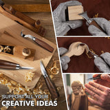 Wood Whittling Kit for Beginners-Complete Whittling Set with 4Pcs Wood Carving Knives & 8Pcs Basswood Wood Blocks-Perfect Wood Carving Kit WoodArtSupply