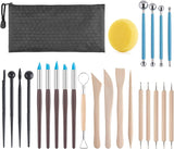 Clay Tools Kit, 24 PCS Polymer Clay Tools, Ceramics Clay Sculpting Tools Kits WoodArtSupply