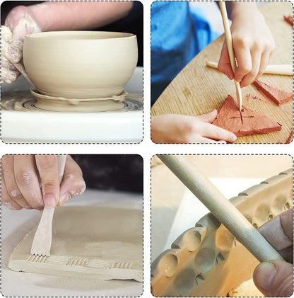Clay Tools, 24Pcs Polymer Clay Tools, Modeling Clay Sculpting Tools Set Pottery Tools - WoodArtSupply