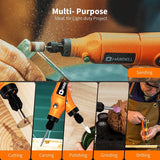 Mini Cordless Rotary Tool, 5-Speed and USB Charging Rotary Tool Kit with 61 Accessories, Multi-Purpose 3.7V Power Rotary Tool for Sanding, Polishing, WoodArtSupply