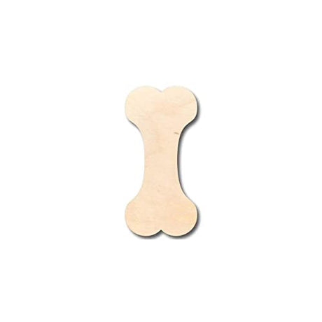 Unfinished Wood Dog Bone Shape - Animal - Pet - Craft - up to 24" DIY 5" / 1/2" 24 Hour Crafts