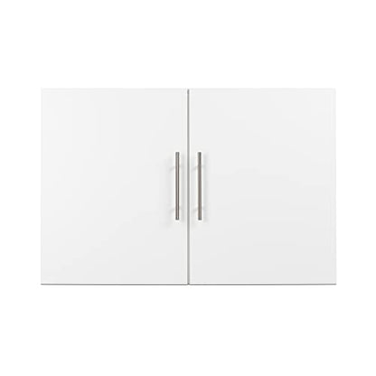 Prepac HangUps Upper Storage Cabinet - Elegant and Spacious Wall Cabinets to Maximize Your Storage, 36" Size, Classic White Finish