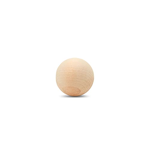 2-1/2 inch Wooden Balls, Bag of 2 Unfinished Natural Hardwood Wooden Balls for Crafts and DIY Projects (2-1/2 inch Birch Spheres) by Woodpeckers