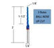 DashHound BRB301 Milling Cutters 3 Flutes Ball Nose Solid Carbide Up Cut CNC Spiral Bits NACO Coated 2D 3D Carving Router Bit 1.0Deg with 1/8 Inch DashHound