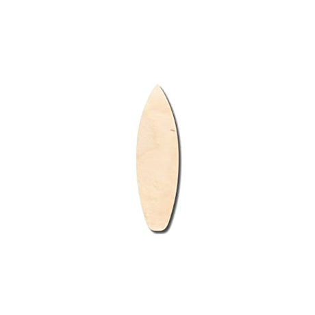 Unfinished Wood Surfboard Shape - Surfing - Ocean - Beach - Nursery - Craft - up to 24" DIY 12" / 1/2" 24 Hour Crafts