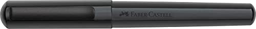 FABER-CASTELL 150572 Faber Castel Fountain Pen, EF, Extra Fine Point, Hexa, Black Matte, Dual Use, Genuine Imported Faber-Castell