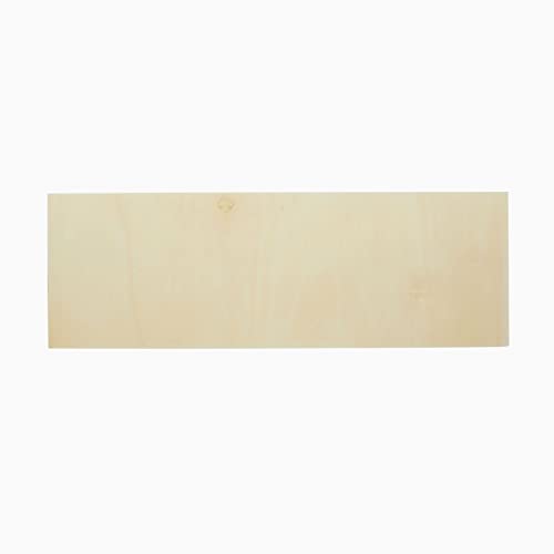 6 Pack Unfinished Wood Canvas Boards for Crafts, Wooden Panels for Painting (4 x 12 in) Bright Creations