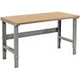 Global Industrial Adjustable Height Shop Top Safety Edge Work Bench, 72" W X 36" D, Gray Global Industrial