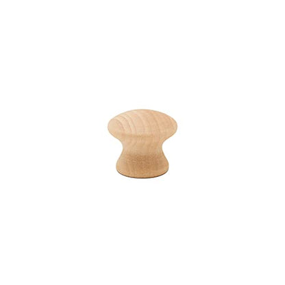 Woodpeckers End Grain Wood Knobs 3/4-inch, Pack of 25 Unfinished Small Wooden Knobs for Cabinets, Dressers, Drawer Pull Knobs, Furniture Replacement