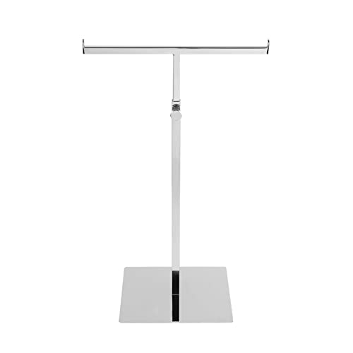 Polmart Countertop Jewelry/Scarf/Handbag T-Bar Display Stand with Adjustable Height - Silver (1 - Pack) Polmart