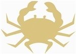 Crab Cutout Unfinished Wood Nautical Decor Ocean Beach House Decor Door Hanger MDF Shape Canvas Style 1 (6") Diverse Woodworking