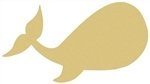 Whale Cutout Unfinished Wood Ocean Nautical Animal Vacation Summer MDF Shape Canvas Style 2 (24") Diverse Woodworking