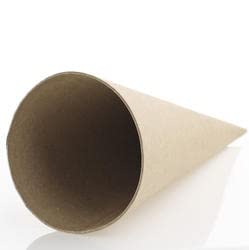 Factory Direct Craft Open Bottom Paper Mache Cones - Pack of 6 Cardboard Papier Mache Cones for DIY Crafts, Gnomes, Holiday Angels, Christmas Trees Factory Direct Craft
