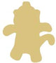 Sock Monkey Cutout Unfinished Wood Kids Room Nursery Daycare Door Hanger MDF Shape Canvas Style 1 (6") Diverse Woodworking