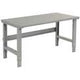 Global Industrial Adjustable Height Workbench C-Channel Leg, 72" W x 30" D, 1-3/4" Steel Square Edge, Gray Global Industrial