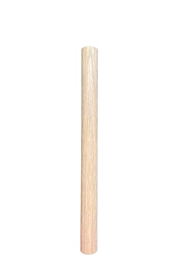 Oak Dowel Rods Wood Sticks Wooden Dowel Rods - Unfinished Hardwood Sticks - 1" by 12" for Crafts Sanded Smooth (1) bark and lindy