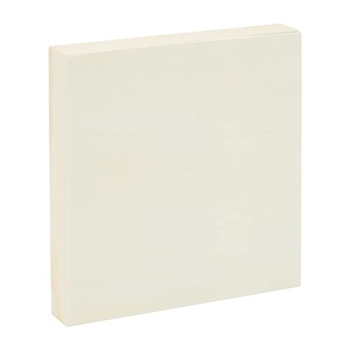 6 Pack Unfinished Wood Canvas Boards for Painting, Blank Deep Cradle 5x5 Panels for Art Projects (0.85 in Thick) Bright Creations