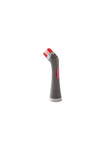 Rubbermaid Reveal Cordless Battery Power Scrubber, Gray/Red, Multi-Purpose Scrub Brush Cleaner for Grout/Tile/Bathroom/Shower/Bathtub, Water - WoodArtSupply