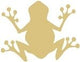 Frog Cutout Unfinished Wood Jumping Amphibian Froggy Lily Pad Animal MDF Shape Canvas Style 1 Diverse Woodworking
