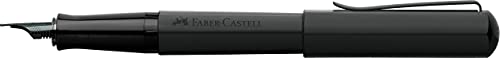 FABER-CASTELL 150572 Faber Castel Fountain Pen, EF, Extra Fine Point, Hexa, Black Matte, Dual Use, Genuine Imported Faber-Castell