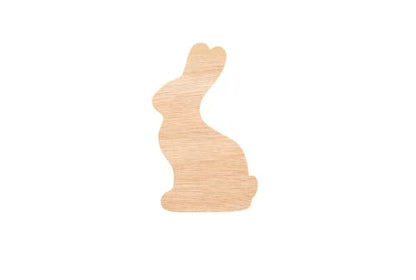 Unfinished Wood for Crafts - Wooden Easter Bunny Shape - Craft - Various Size, 1/4 Inch Thichness,1 Pcs - WoodArtSupply