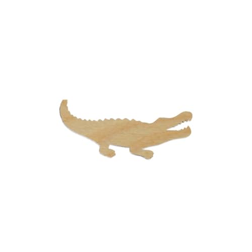 Alligator Wood Craft Unfinished Wooden Cutout Art DIY Wood Signs Inspirational Wall Plaque Retro Home Family Wall Decor for Home Kitchen Living Room WoodArtSupply