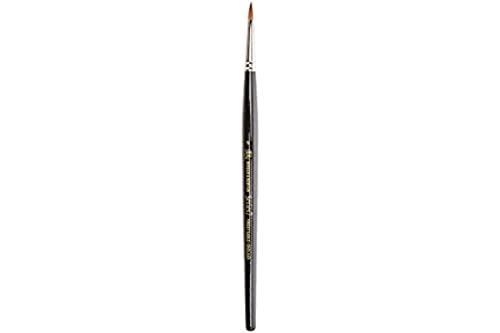 Winsor & Newton Series 7 Kolinsky Sable Brush, Round SH #1,Black - WoodArtSupply