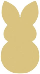 Snow Bunny Unfinished Cutout, Wooden Shape, Paintable Wooden MDF, Build-A-Cross Build-A-Cross