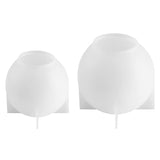 4.7'' & 4''Large Sphere Resin Molds, 2 Pcs Ball Shape Silicone Molds, One-Piece 3D Seamless Globe Epoxy Resin Molds, Large Sphere Resin Casting Mould COSYOO